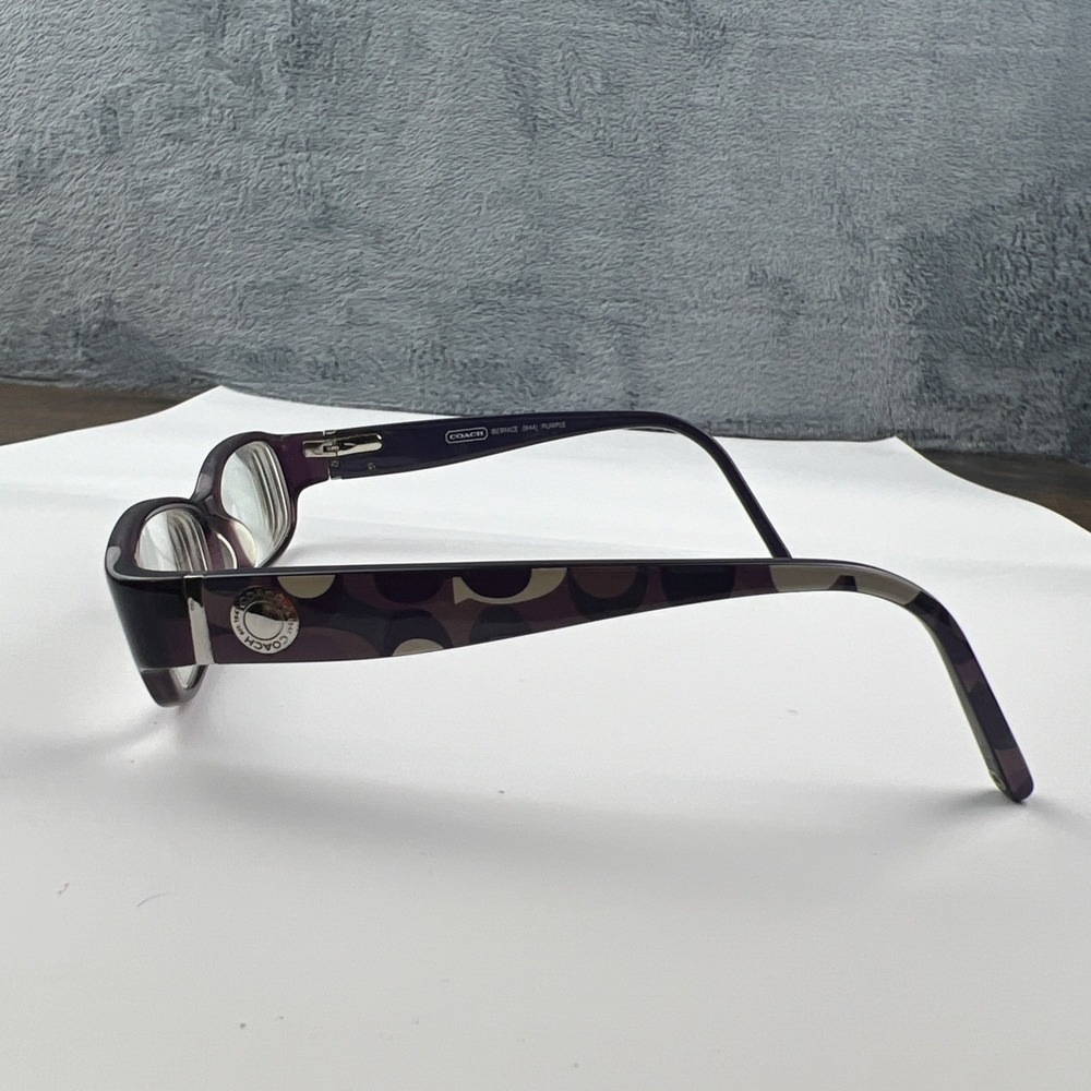 Coach Bernice 844 Purple Eyeglasses Womens Full Rim  51-18-130 Frames Only - Picture 3 of 13